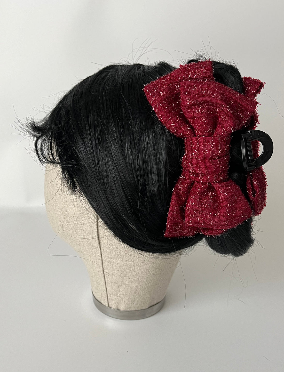 İTHAL BORDO SİMLİ TÜVİT KUMAŞLI FİYONK MANDAL TOKA